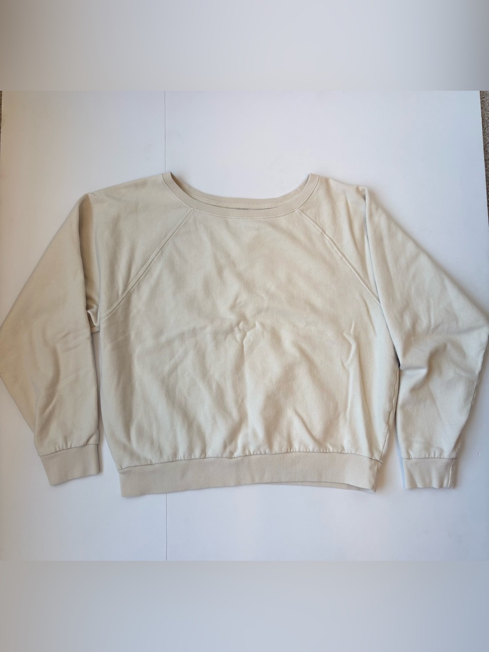 GAP Beige Crewneck Sweatshirt Medium Tall